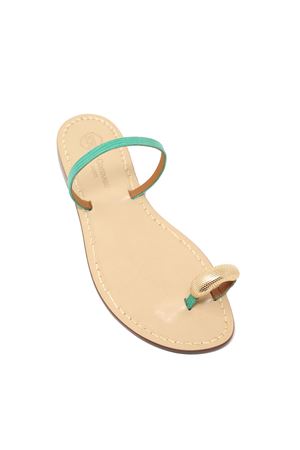 Sandali Capri verdi gioiello Da Costanzo | FASCIACONANELLOVERDE